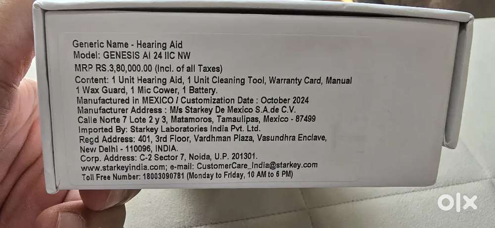 Right Ear Hearing Aid Genesis AI 24 IIC