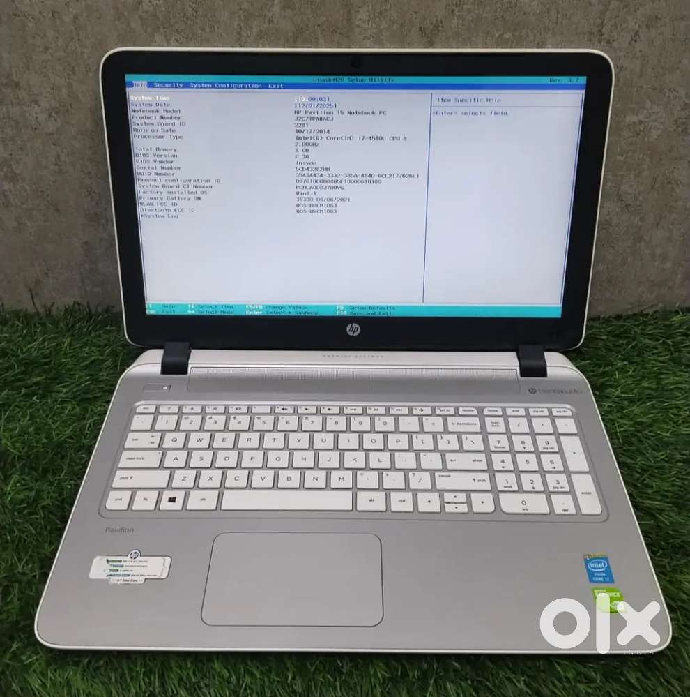 Hp notebook i7 processor Laptop fresh condition