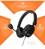 Amazon Basics USB Gaming Wired On-Ear Headphones with Detachable Mic