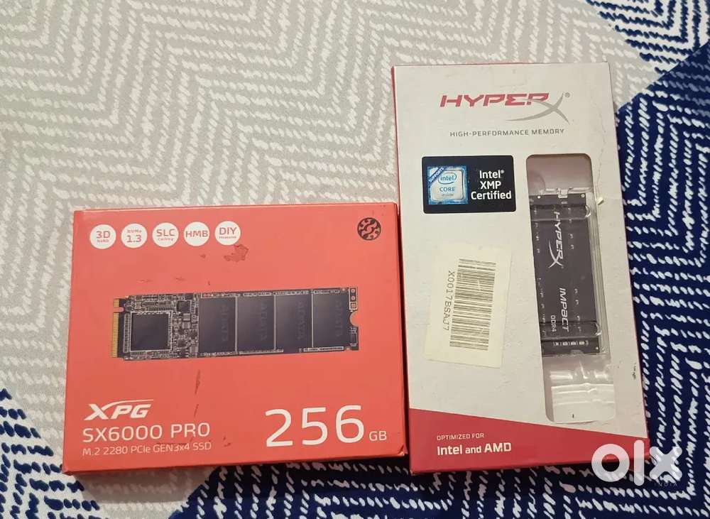 XPG 256GB NVMe SSD + HyperX 8GB DDR4 2666MHz RAM  Original Bill