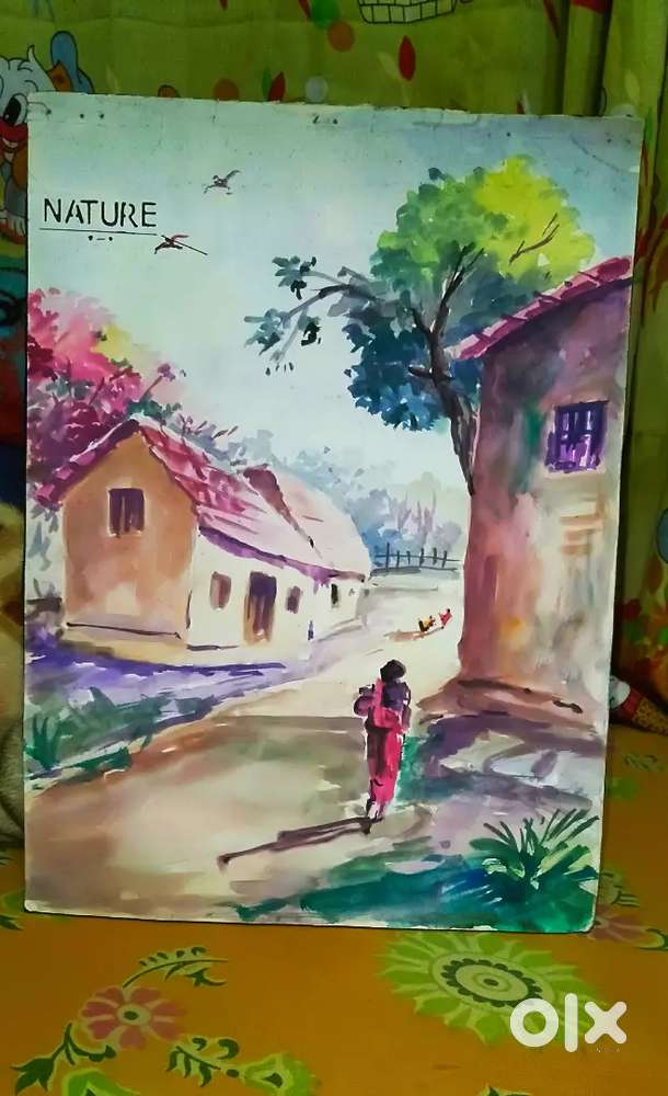 Nature painting,Nataraj in mandala