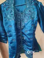 Embroidered satin top contact only genuine buyers from Bharuch