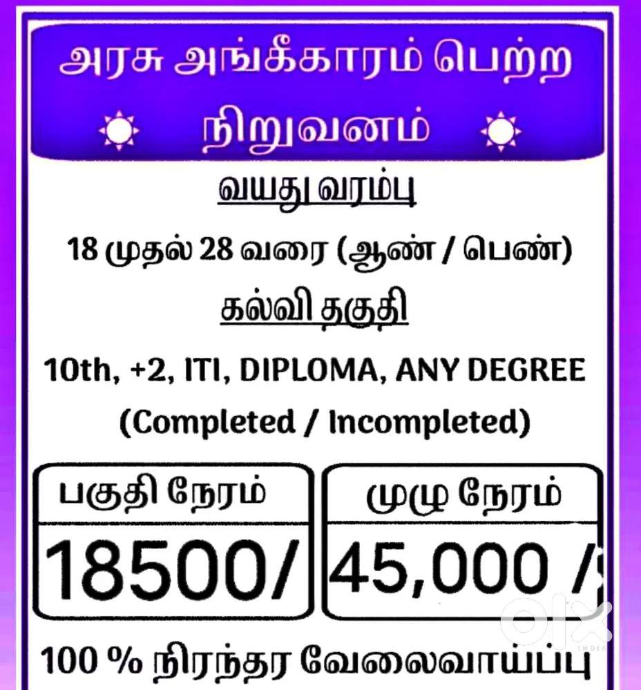 PERMANENT JOB VECANCY