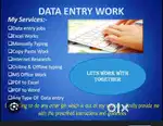 Data operator work job fresher male female staff requirement