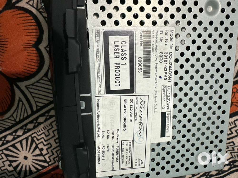 Swift car vxi stereo original