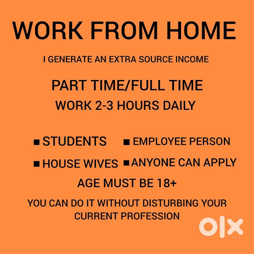 WORK FROM HOME FOR STUDENTS HOUSE WIFE AND JOB PERSONS