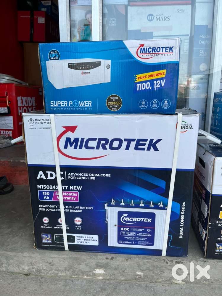 Microtek 150 Ah battery and 1100 VA inverter offer price