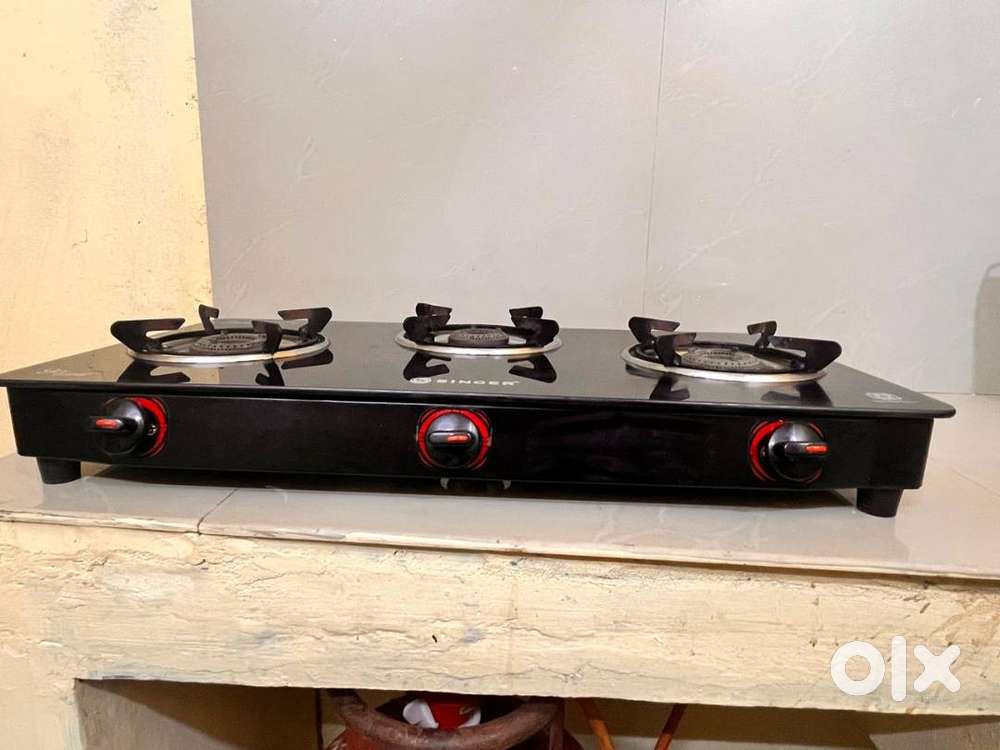 3 burner glass top stove
