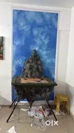 Ganpati-Navratri floating mountain decoration