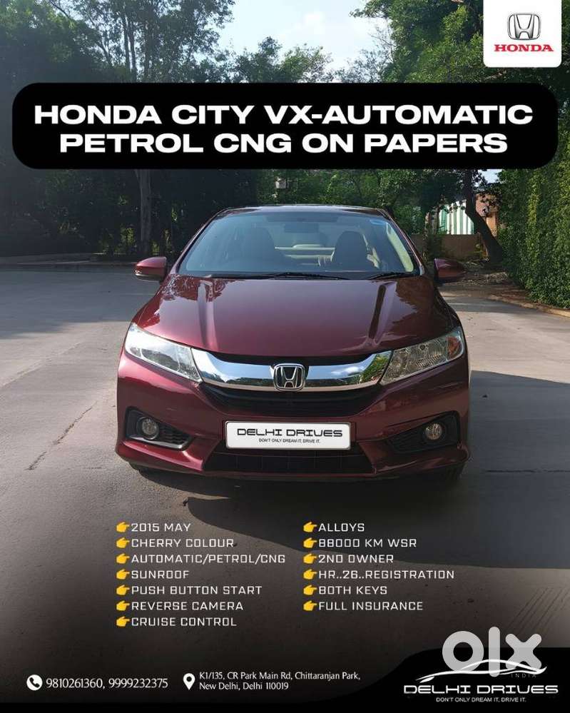 Honda City 2014-2015 i VTEC VX, 2015, Petrol