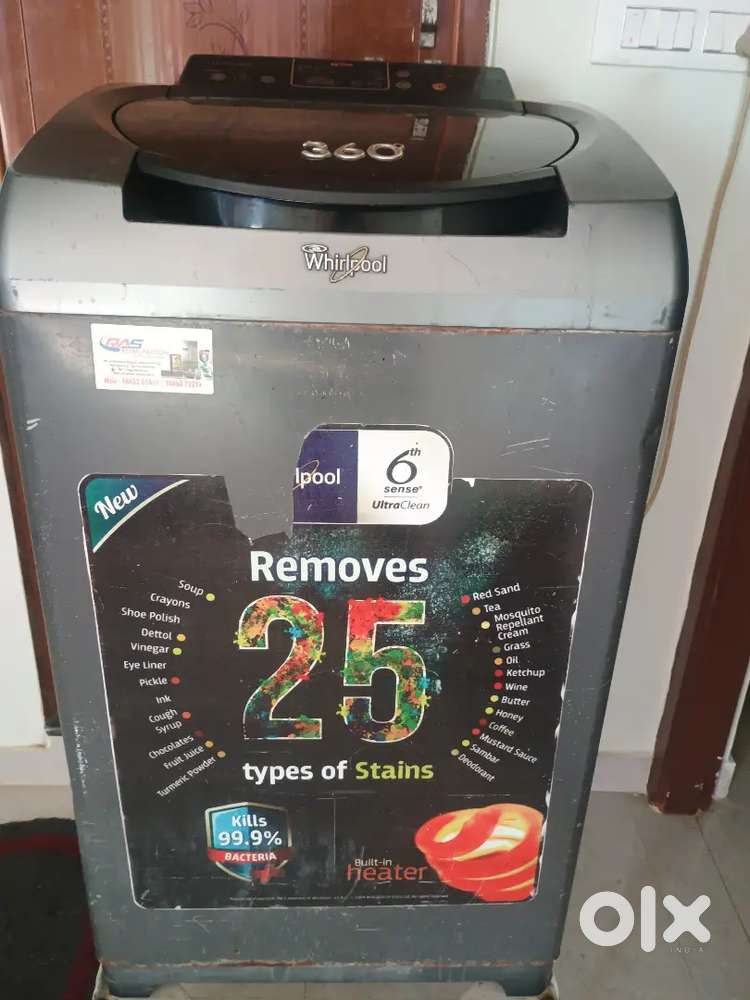 Whirlpool top load 6.5kg washing machine