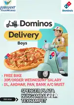 DOMINOS NUNGAMBAKKAM RENTAL FREE BIKE/E-BIKE -WEEKLY PAY -30₹/ORDER