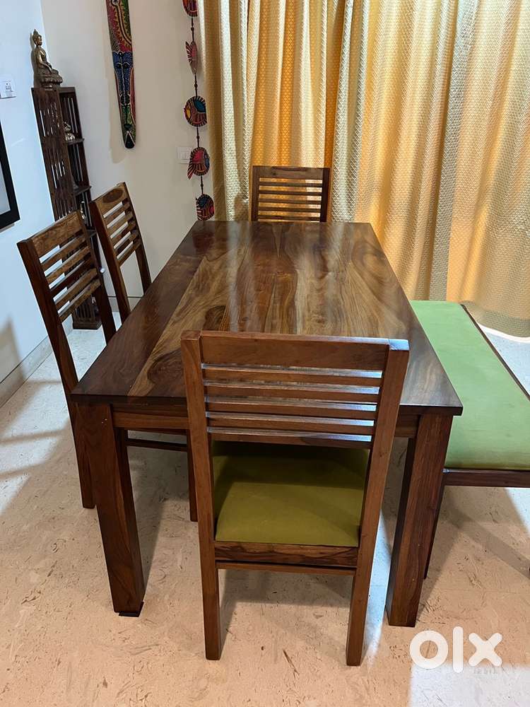 Wooden dining table 6 seater