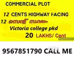 12 cent commercial land for sale in palakkad victoria college