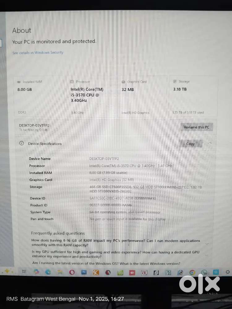 I5 RGB Gaming Computer