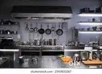 Hotel kitchen equipments with vessels