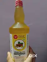 Wood pressed ground nut oil