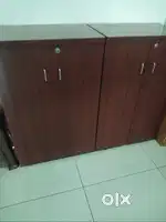 Cupboards, teapoy and computer table
