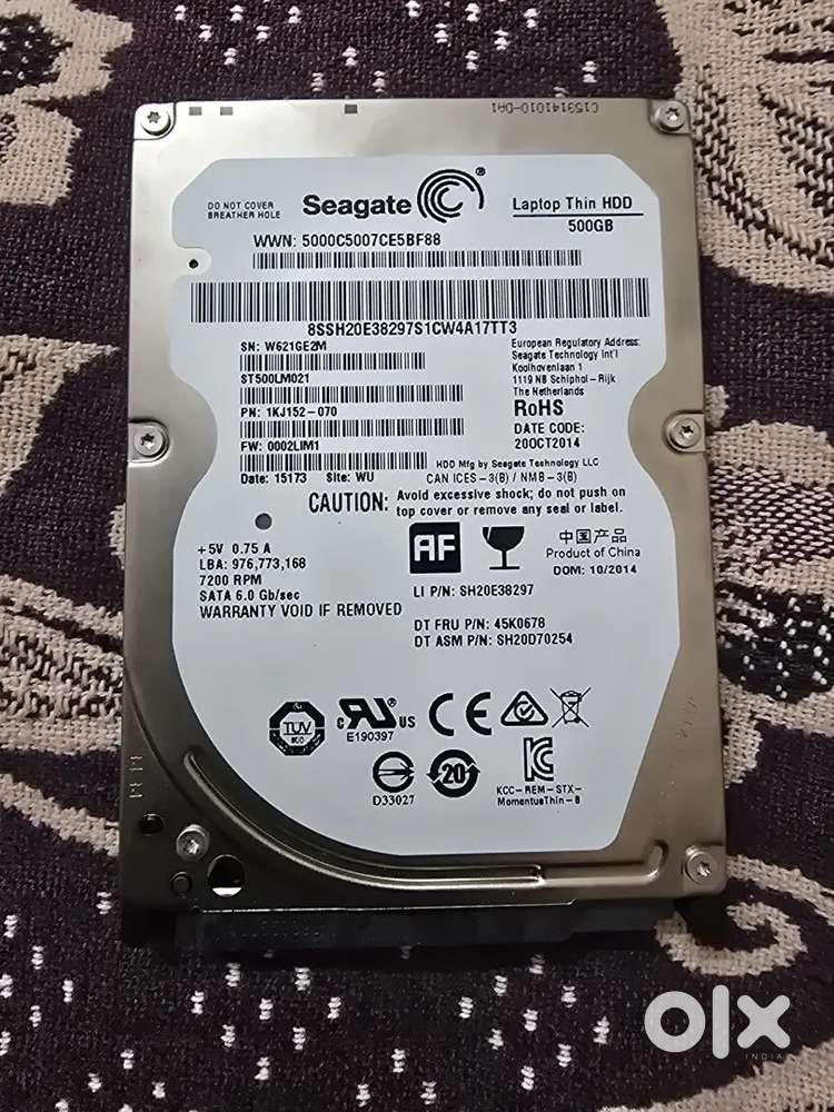 Seagate hardisk 500gb