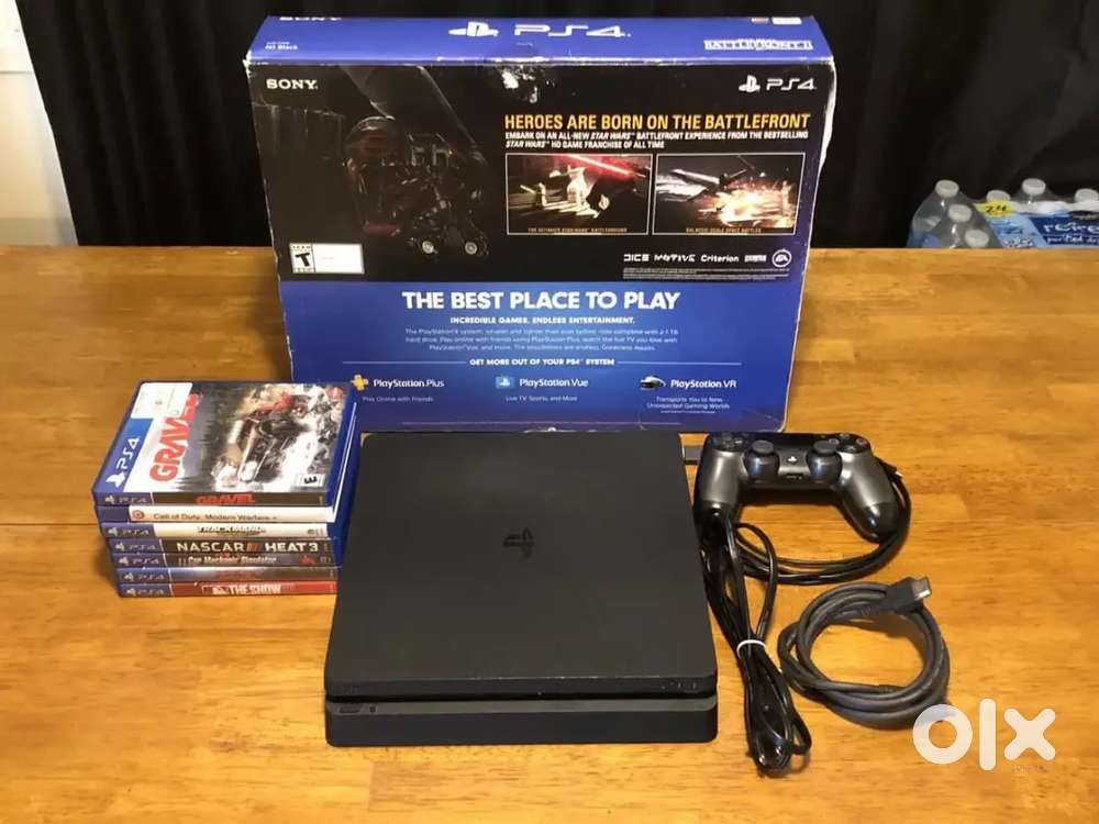 Sony Playstation 4 Pro Console Bundle w Games 1TB Battle Front II Plus