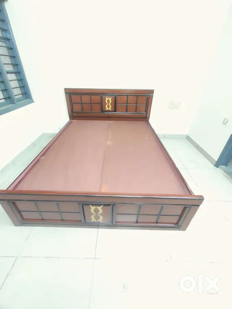 Supreet furniture Brand New 4/6Assam teak wood and plyboard cot