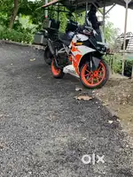 KTM RC 200 with pulsar 220 exhaust