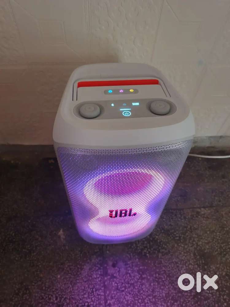 JBL 120 party box white color 1 day old