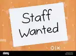 Staff requirement male and female