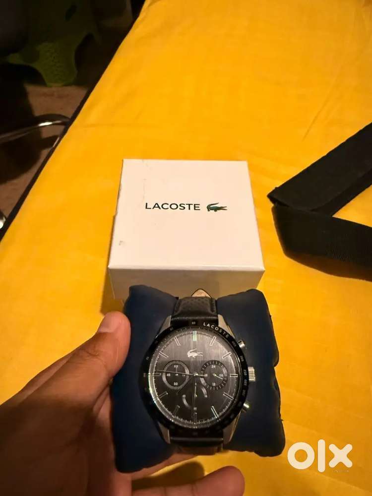 Lacoste Men Black Analogue Chronograph watch 2011109