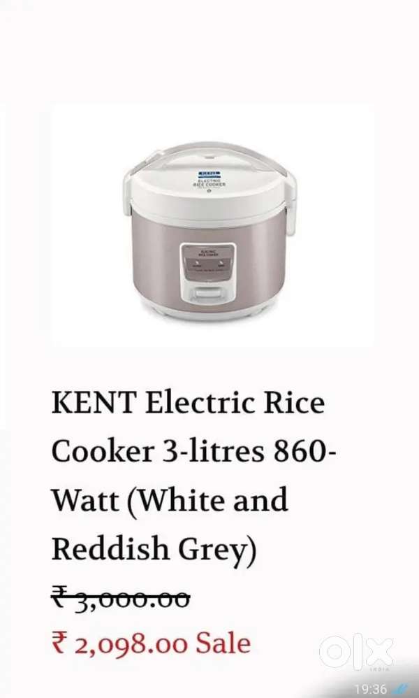Kent Electric rice cooker, electric kettle
