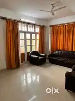 Roadside 4bhk 4toilet Duplex semi furnished with servant room+toilet