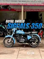 2018 November classic signals 350 royal Enfield airborne blue ABS