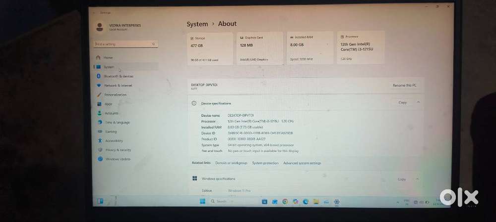 Lenovo i3 12 generation