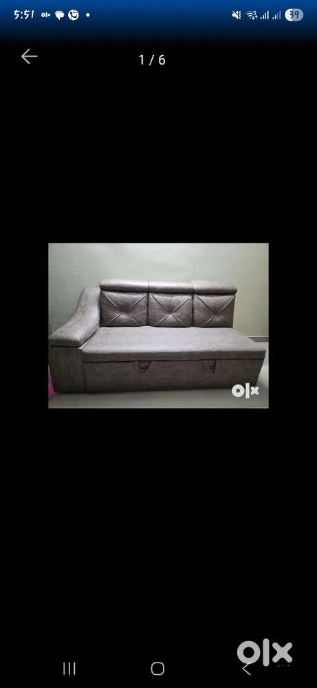Sofa cum bed and storage