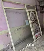 fore sell aluminum door and glass set