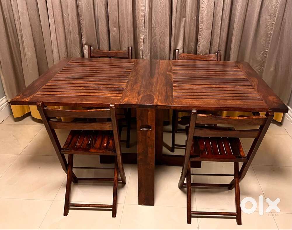 Brown Wooden Dining Table 6 Seater