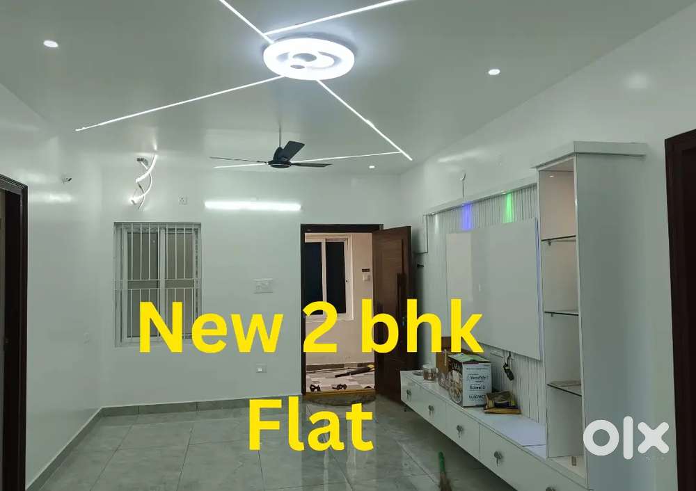 New 3 bhk flat full finish near nallapadu