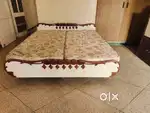 Bed with mattress
