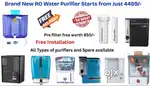 Brand New RO Water Purifier Start For Just Rs 4,499 Only