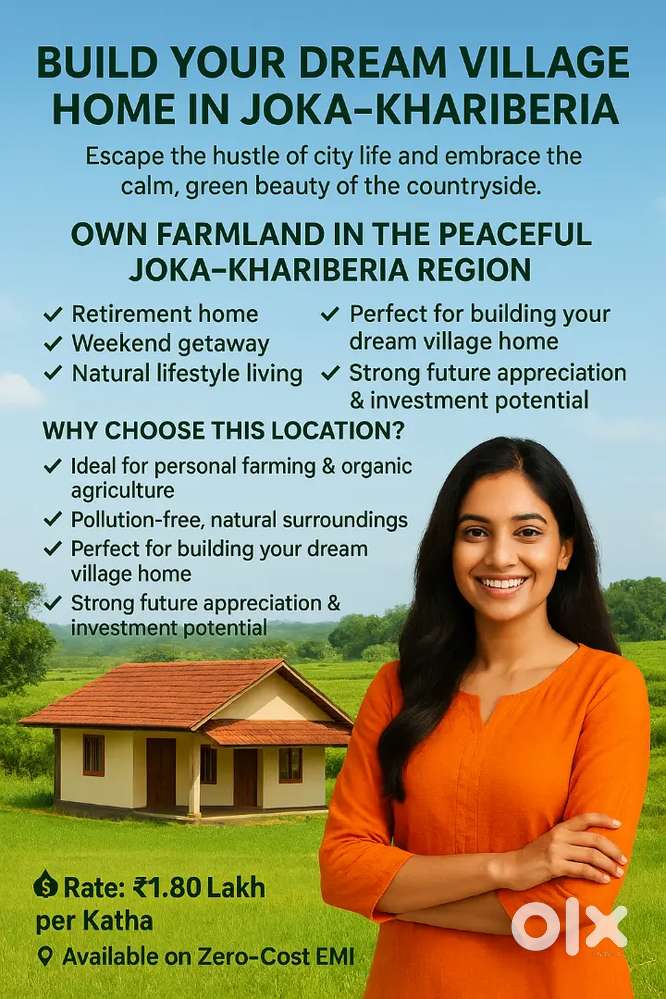 Build your Dream Village Farmhouse Near Joka Swaminarayan Temple