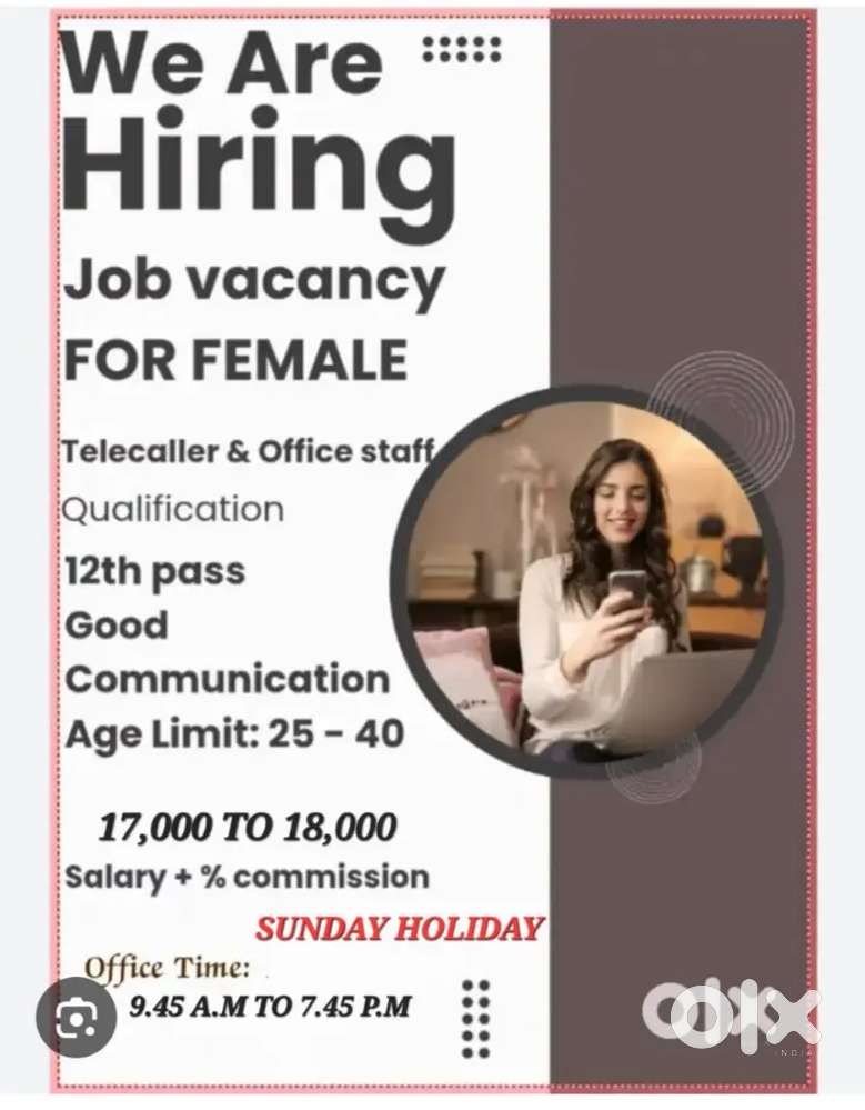 LADIES WANTED OFFICE ASSISTANT WORK