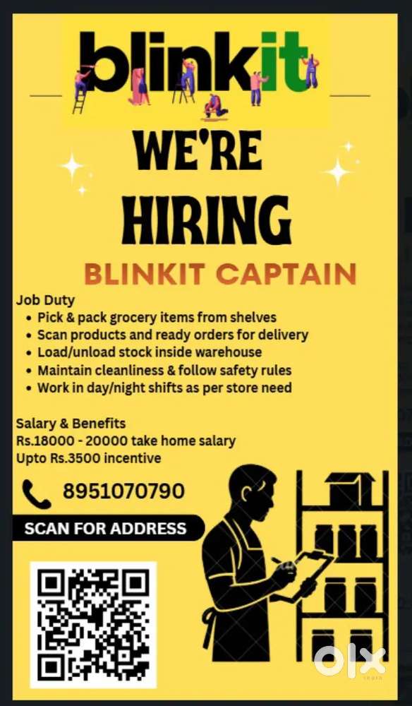 Hiring for Store captain