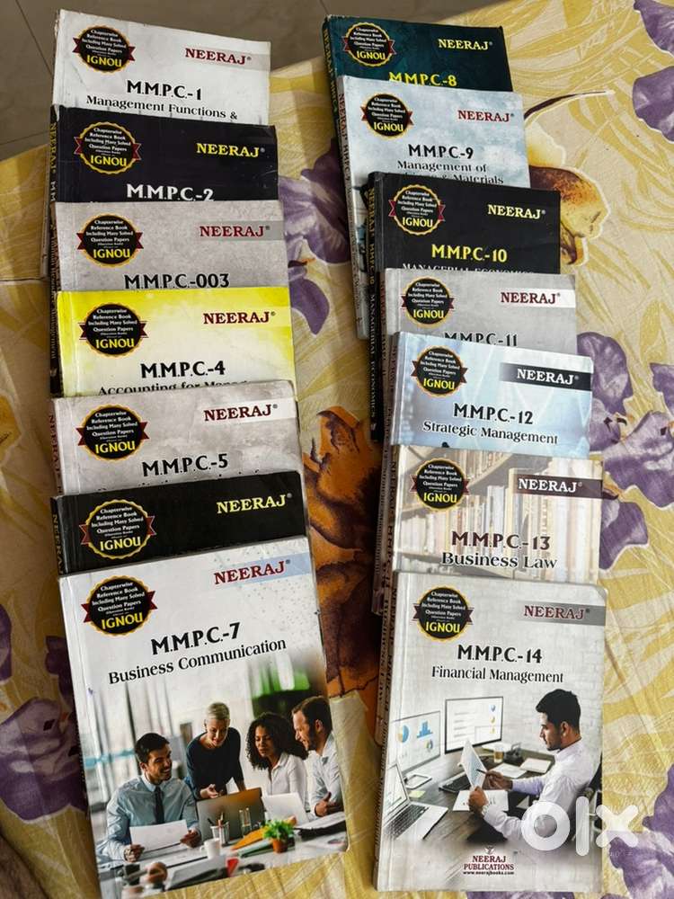 Ignou MBA 1st and 2 nd semester books mmpc  Neeraj pulocatiob