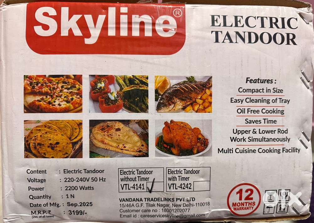 BRAND NEW ELECTRIC TANDOOR WITHIN WARRANTY