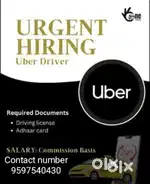 Uber car driver needed in Chennai Location