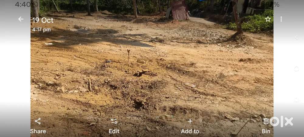 18.5 സെന്റ് ലാൻഡ് ഏരിയ പ്ലോട്ട്  near life science park, Thonnakkal