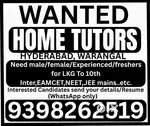 partime Home tutors jobs