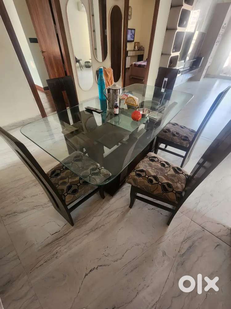 Gently Used Computer Table/Study Table & Office Chair & TV unit table