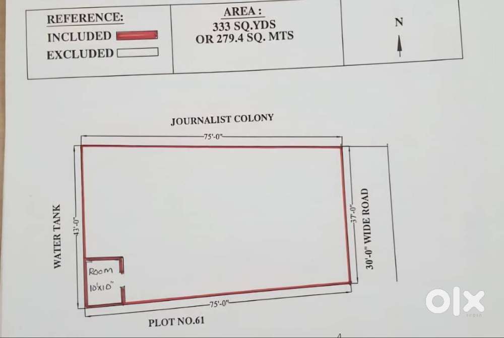 #PLOT FOR SALE #JUBILIEE HILLS #330 Sq.Yds