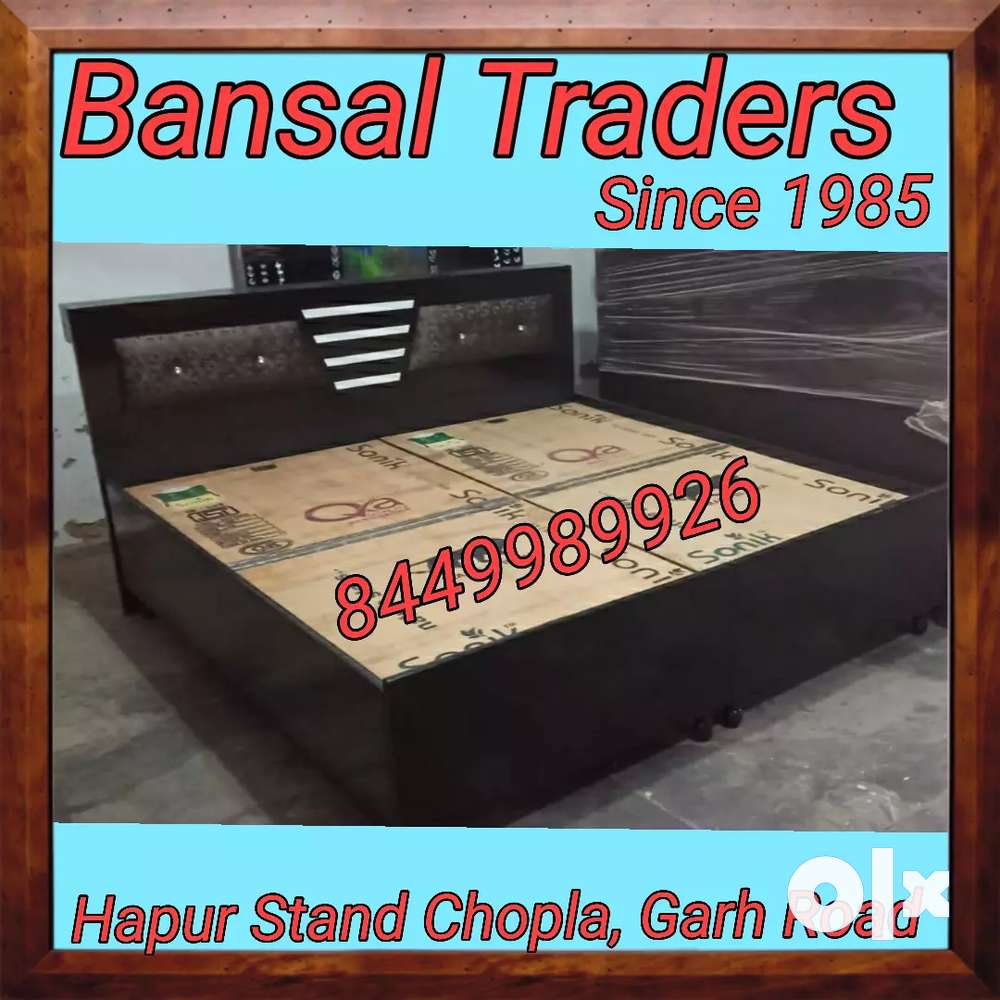 Strong double bed 100% commercial block board